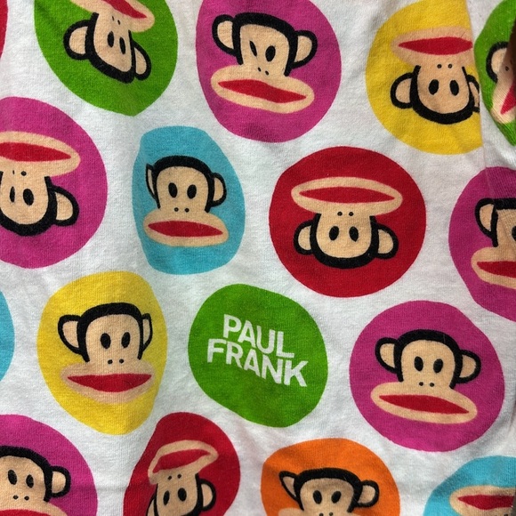 Paul Frank x Target multi color Monkey Print pajama pants /Y2K Joggers - Picture 6 of 7